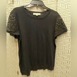 Ann Taylor Loft black sweater size Large